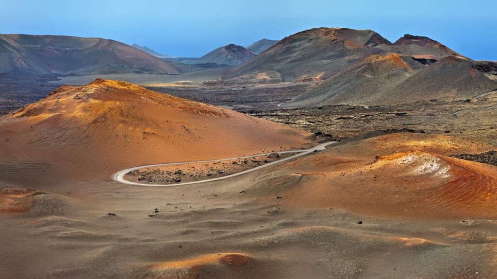 Feuerberge, Montanas del Fuego, Timanfaya Nationalpark auf Lanzarote, Spanien