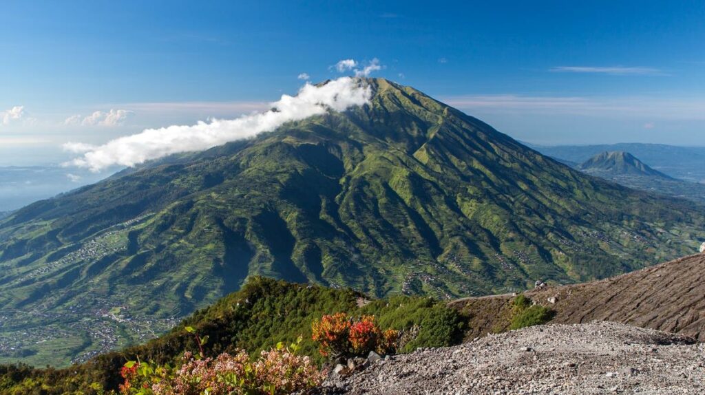 Vulkanberg Merapi auf Java, Indonesien